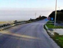 Un tratto della provinciale 14</br> Maremonti.